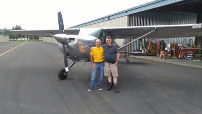 Tony (the one in the yellow shirt) will be flying with me to Montana this August. Just passed his A&amp;P practical last Monday.